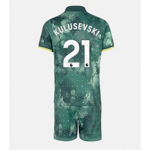 Tottenham Hotspur Dejan Kulusevski #21 Dětské Alternativní dres komplet 2024-25 Krátký Rukáv (+ trenýrky)